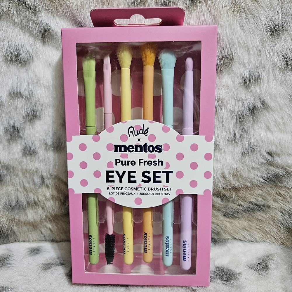 Rude x mentos eyebrush set